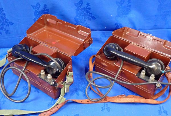 TWO ETL MILITARY FIELD PHONES