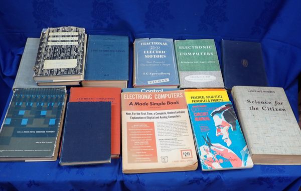 A QUANTITY OF BOOKS RELATING TO THE EARLY YEARS OF COMPUTER SCIENCE