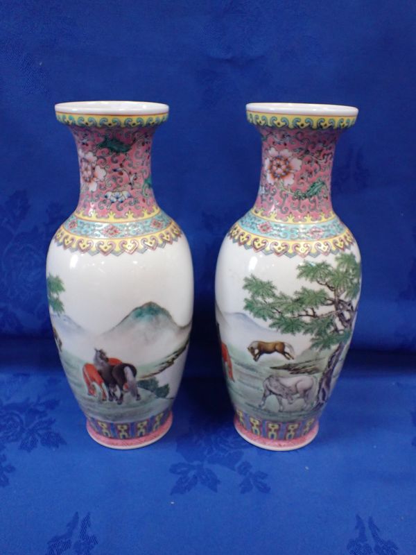 TWO MODERN CHINESE VASES