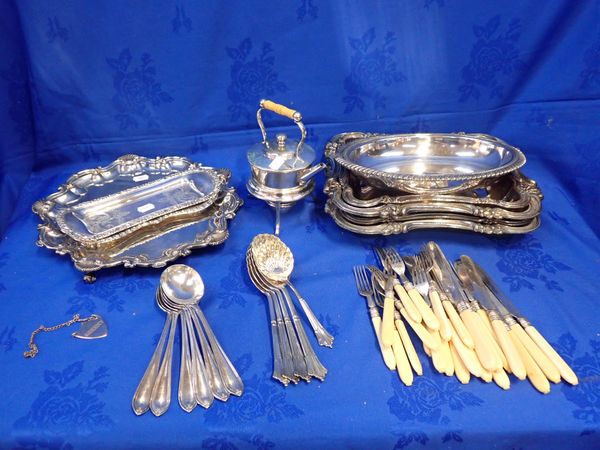 A COLLECTION OF SILVERPLATED WARE