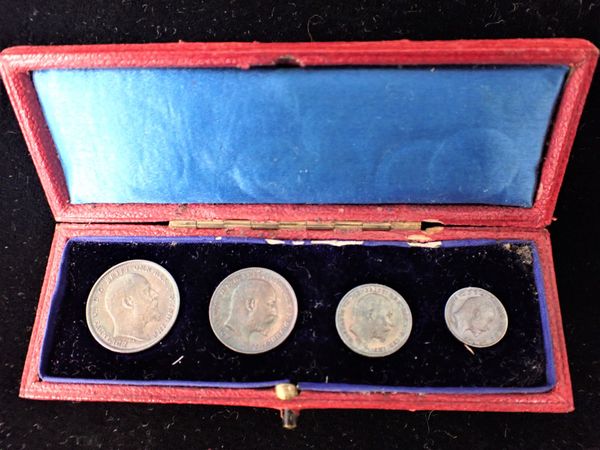 AN EDWARD VII 1902 MAUNDY COIN SET