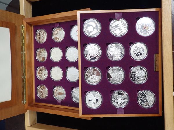 QUEEN ELIZABETH II GOLDEN JUBILEE 24 SILVER COIN COLLECTION