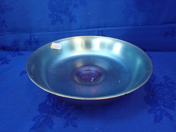 A CONTINENTAL IRIDESCENT GLASS BOWL