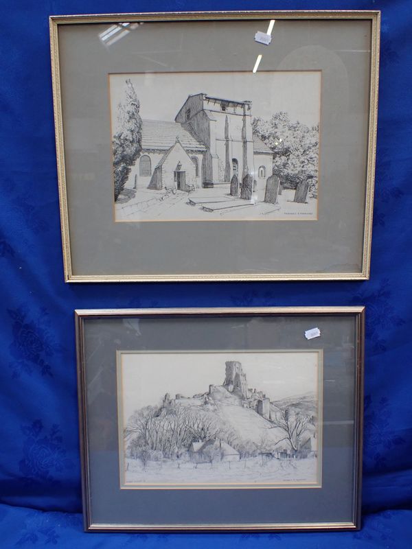 FREDERICK E. COURTNEY: CORFE CASTLE, GRAPHITE