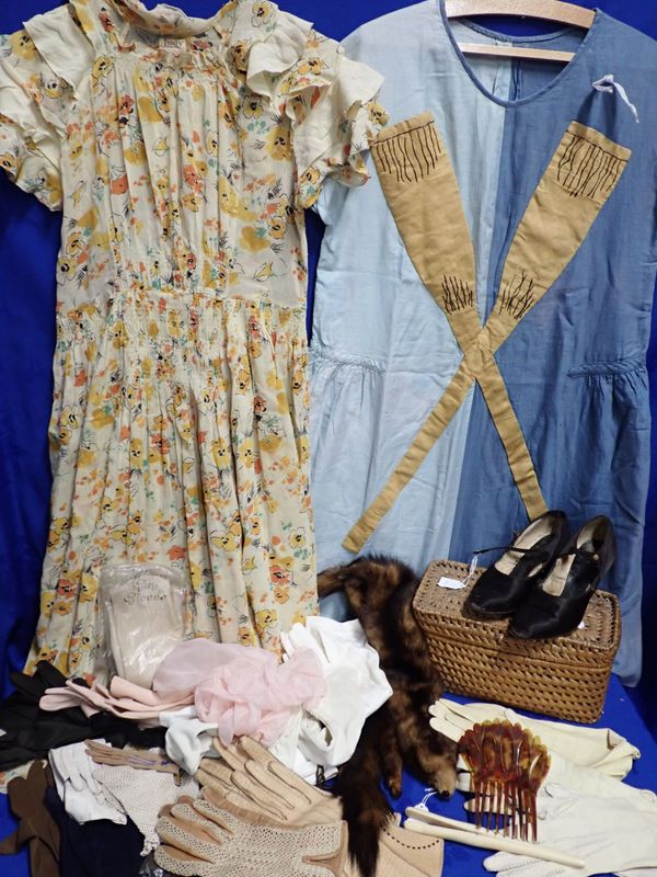 A 'BOAT RACE' FANCY DRESS COSTUME, c.1925