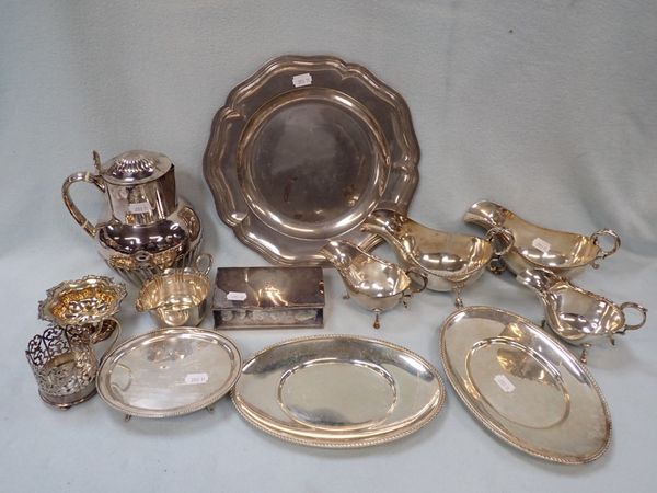 A COLLECTION OF SILVER PLATED WARE