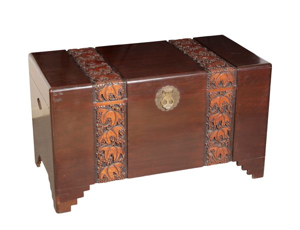 A CHINESE CAMPHOR WOOD CHEST