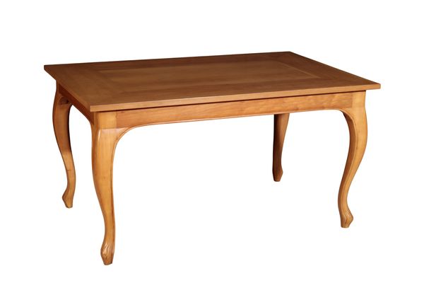 A FRENCH PROVINCIAL CHERRY WOOD TABLE