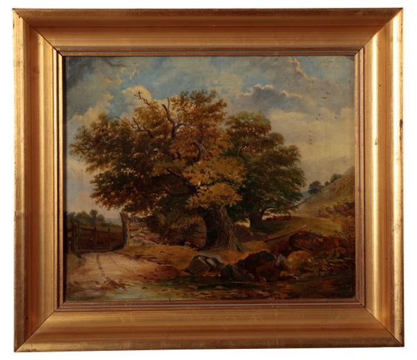 ENGLISH SCHOOL, 19TH CENTURY A figure on a country path