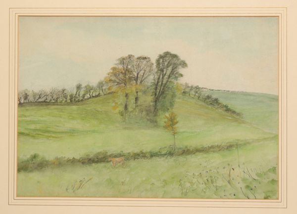*REYNOLDS STONE (1909-1979)  Landscape scene with a cow to the foreground