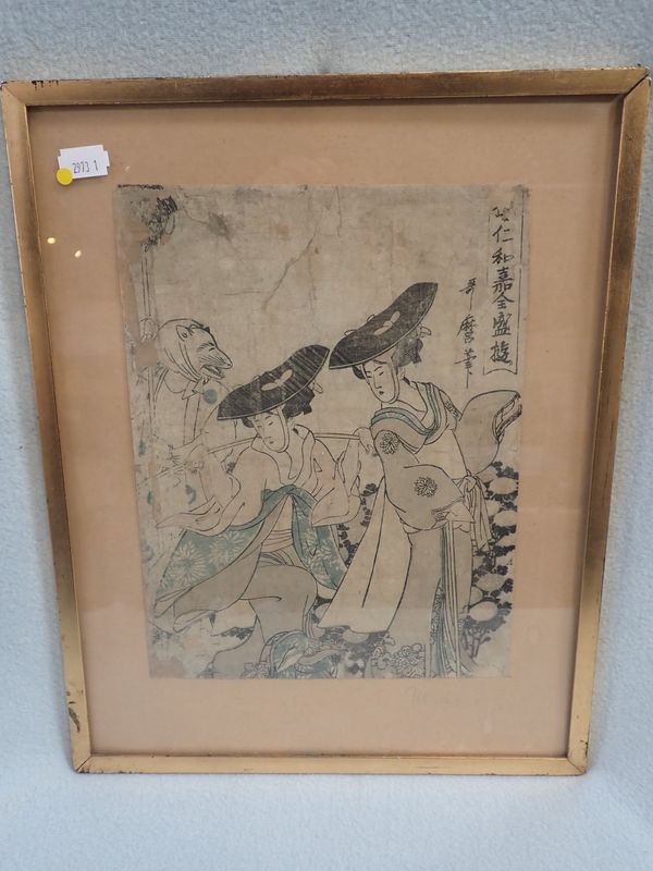 KITAGAVA UTAMARO (1753-1806): a Japanese woodcut