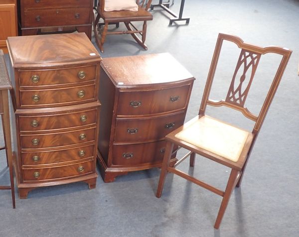 A REPRODUCTION CUTLERY CABINET