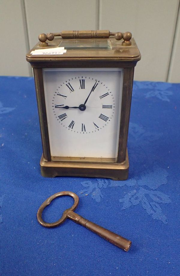 BRASS CASED CARRIAGE CLOCK