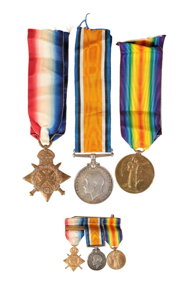 1914 STAR TRIO TO SERGEANT BAKER 14TH LONDON REGIMENT – LONDON SCOTTISH.