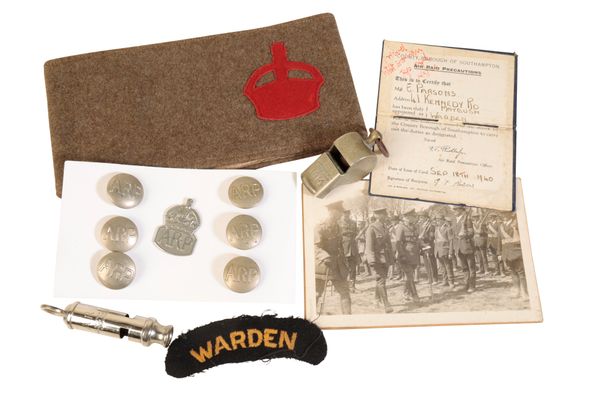 A SECOND WORLD WAR RECRUIT ARMBAND