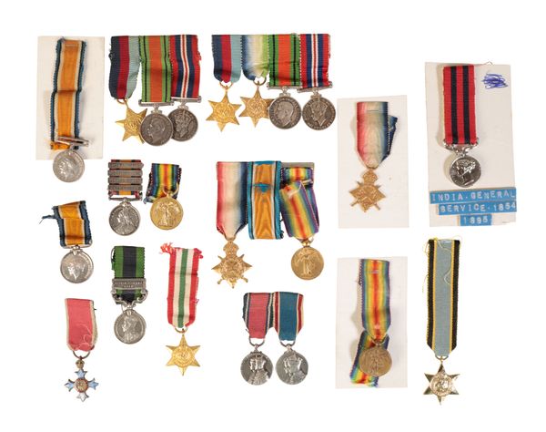 A COLLECTION OF MINIATURE MEDALS