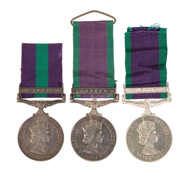 THREE CAMPAIGN MEDALS