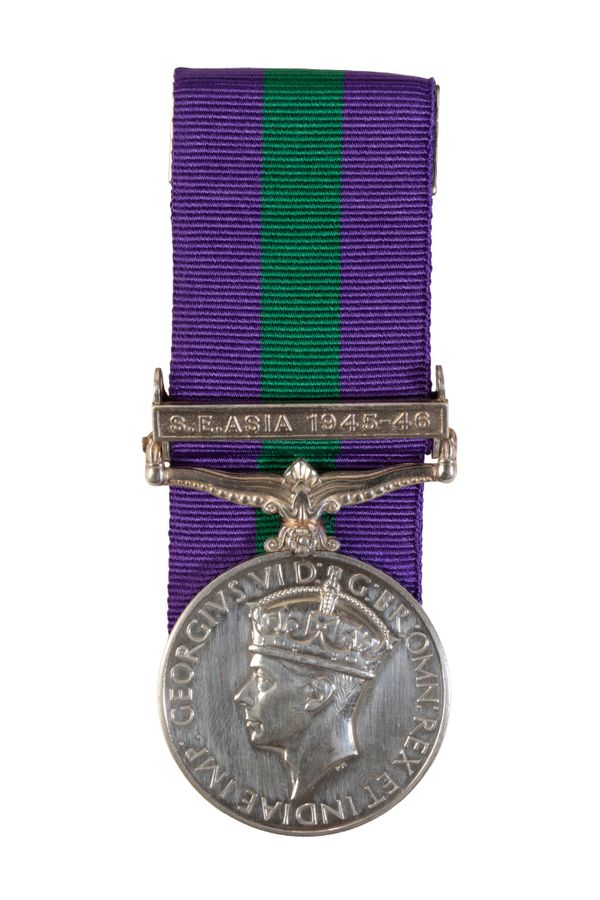 GSM SOUTH EAST ASIA 1945-46 TO SJT CLARK RASC