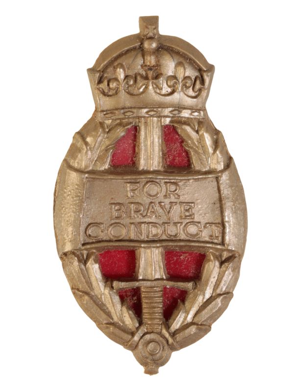 KINGS BADGE FOR BRAVE CONDUCT