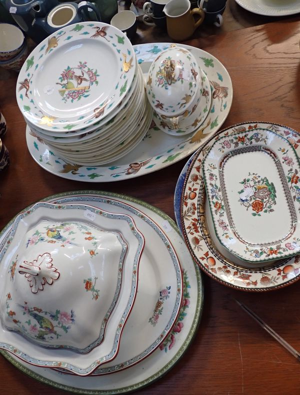 PART MINTON 19TH CENTURY DINNER SERVICE