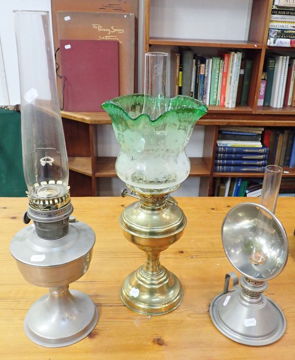 THREE OIL LAMPS