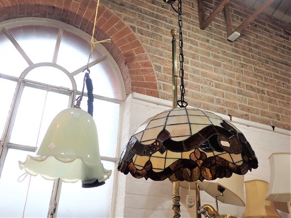 TWO PENDANT LIGHTS