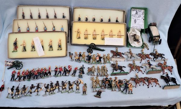 MODERN LEADCAST MILITARY FIGURES (AFRICAN FORCES/ZULU)