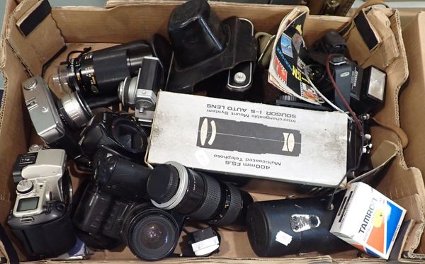 A BOX OF CAMERAS