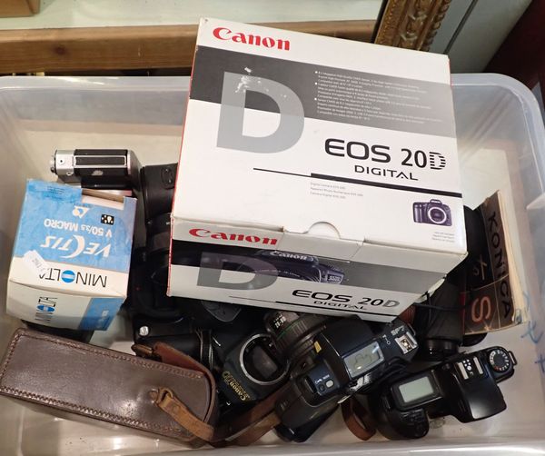 A BOX OF CAMERAS