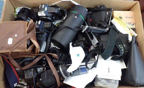 A BOX OF CAMERAS