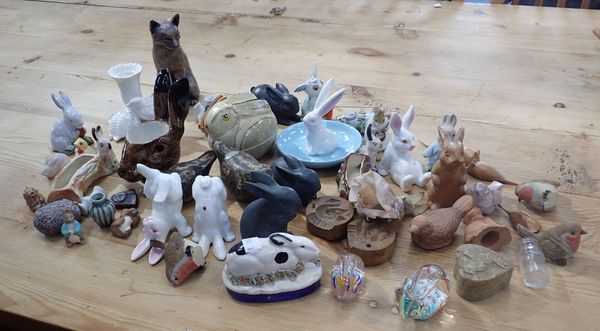 A COLLECTION OF ORNAMENTAL RABBITS