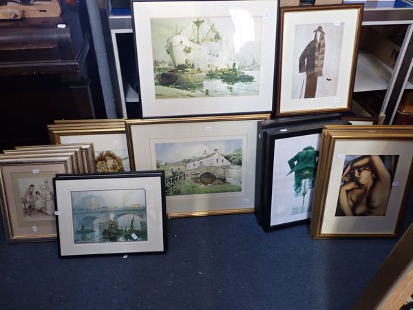 A COLLECTION OF FRAMED PRINTS