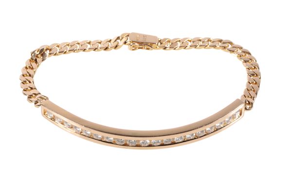 A DIAMOND AND GOLD BRACELET WILL COLLECT DD