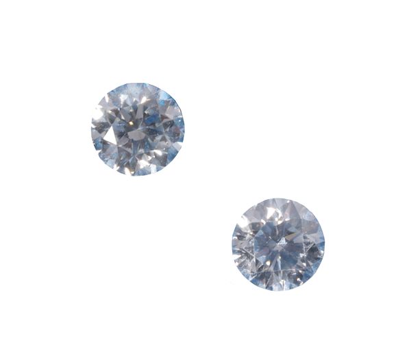 TWO BRILLIANT-CUT DIAMONDS