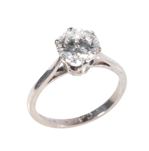 A DIAMOND SOLITAIRE RING