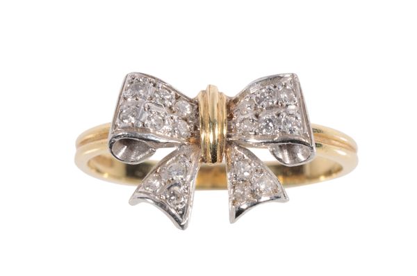 A DIAMOND BOW RING