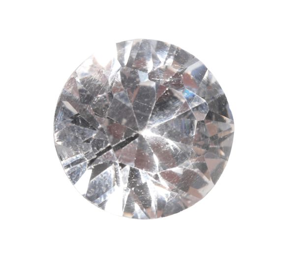 ONE LOOSE COLOURLESS NATURAL SAPPHIRE WITH GEM REPORTCOLLECTING