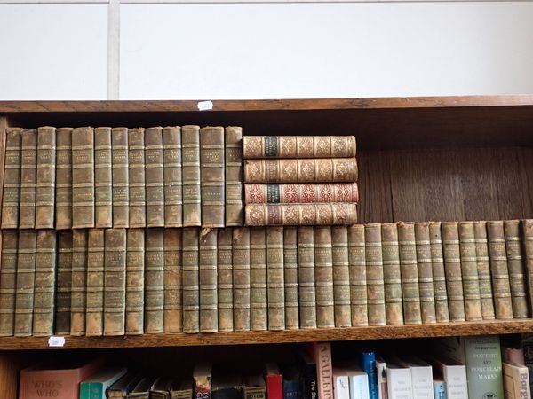 A BOUND SET OF WALTER SCOTT'S WORKS