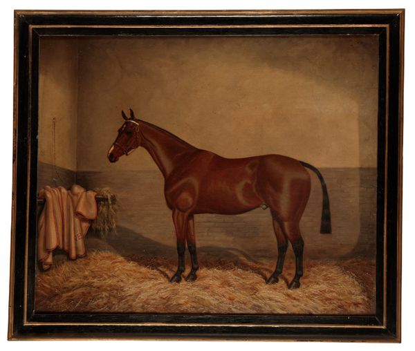 W. A. CLANK (19th/20th century) A horse in a stable