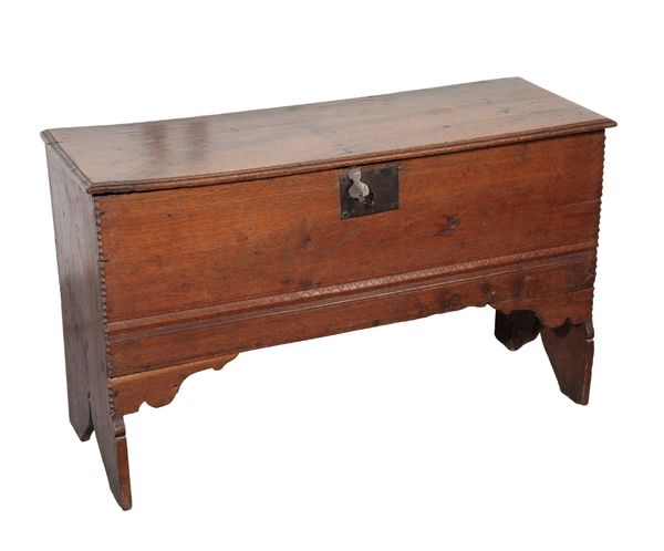 AN OAK COFFER