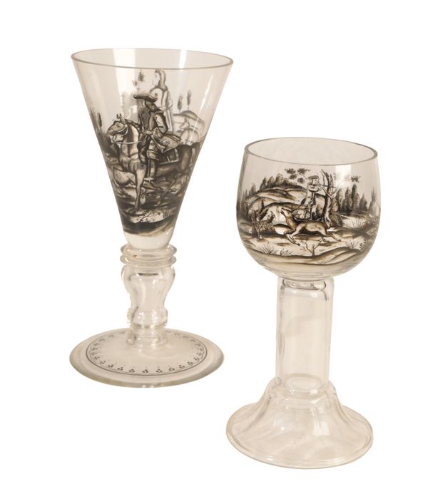 TWO SCHWARZLOT DRINKING GLASSES