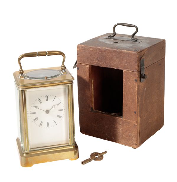 A FRENCH REPEATING CARRIAGE CLOCK,