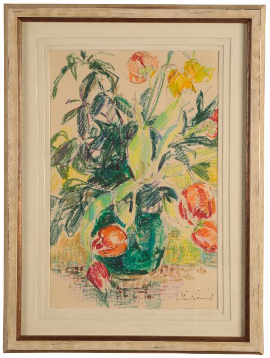 *STUART SCOTT SOMERVILLE (1908-1983) Tulips in a vase