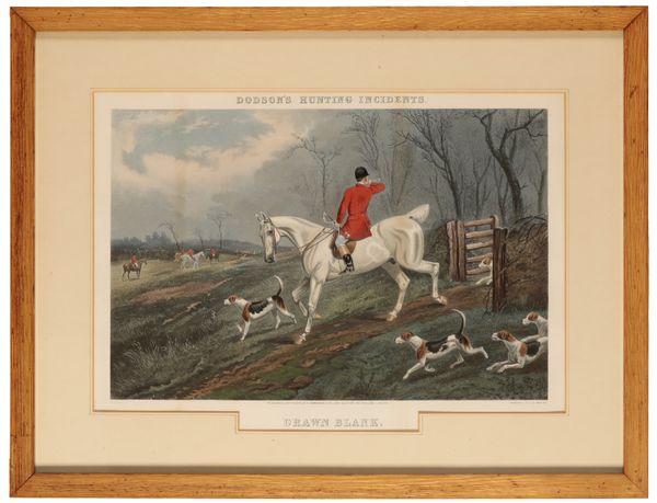 A PAIR OF HODSON'S HUNTING SCENES 'A Pleasant Ride Home' and 'Drawn Blank'