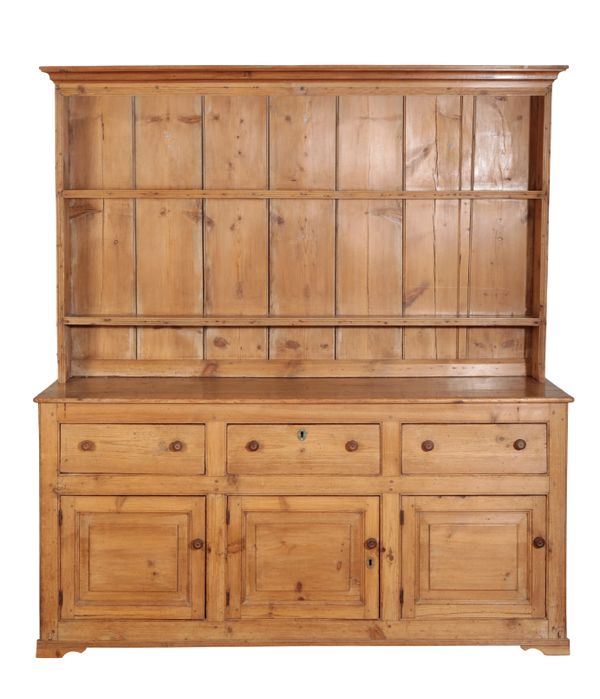 A COUNTRY PINE DRESSER