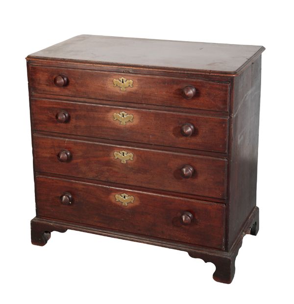 A GEORGE III MAHOGANY CHEST