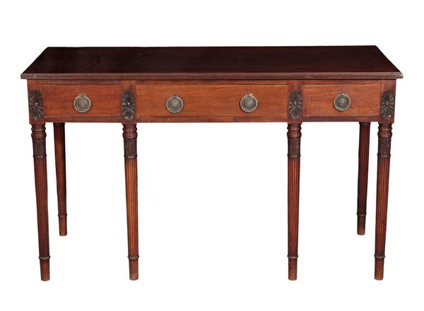 A REGENCY STYLE MAHOGANY CONSOLE TABLE