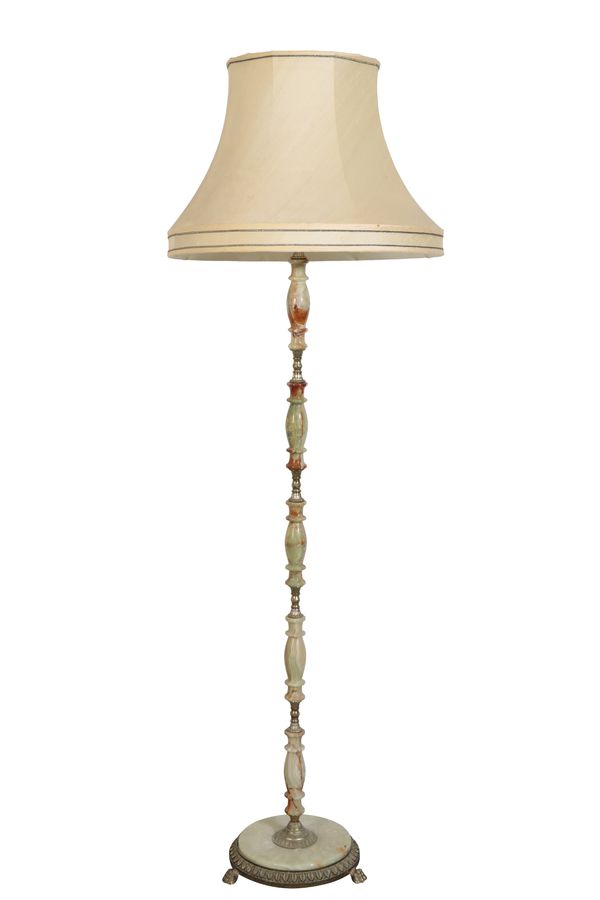 AN ONYX STANDARD LAMP