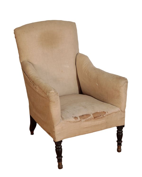 A REGENCY LIBRARY ARMCHAIR