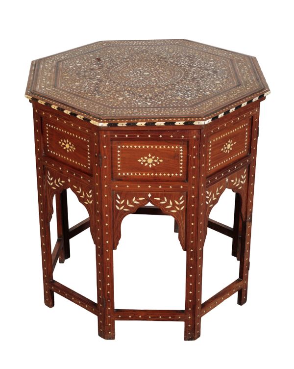 A NORTH INDIAN 'HOSHIARPUR' OCCASIONAL TABLE